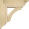 Ekena Millwork Imperial Traditional Rough Sawn Bracket w/ Offset Brace, Douglas Fir, 8"W x 24"D x 24"H BKT0806X24X24IMP01RDF - alternate 3